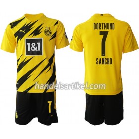 Borussia Dortmund Jadon Sancho 7 Kinder Heim Trikotsatz 2020/21 Kurzarm (+ Kurze Hosen)